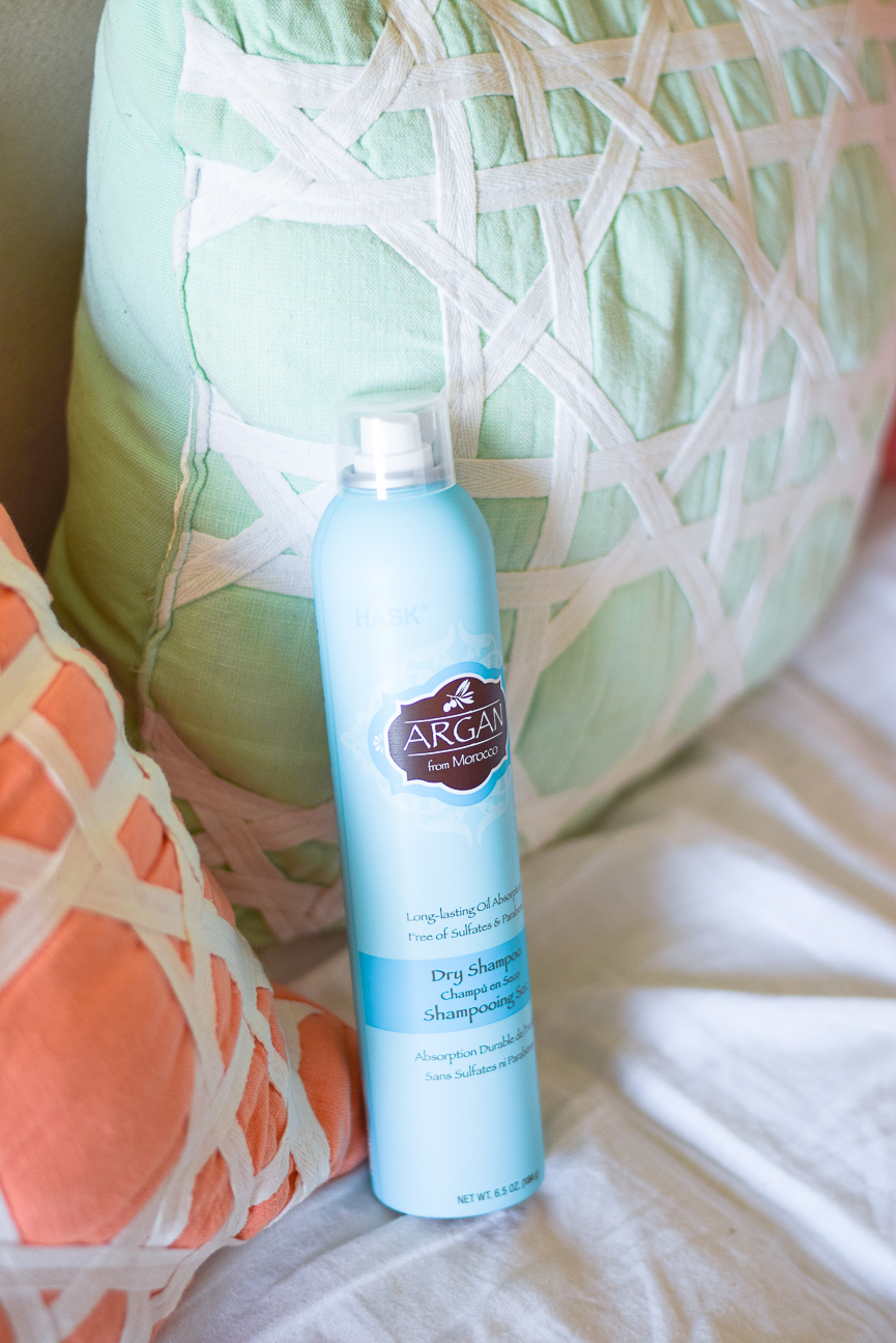 Today on the blog, I'm talking about my new favorite beauty product--Hask Argan Dry Shampoo! Find out why I love it so much here!